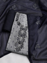 Embroidered Cotton Blend Unstitched Suit With Dupatta